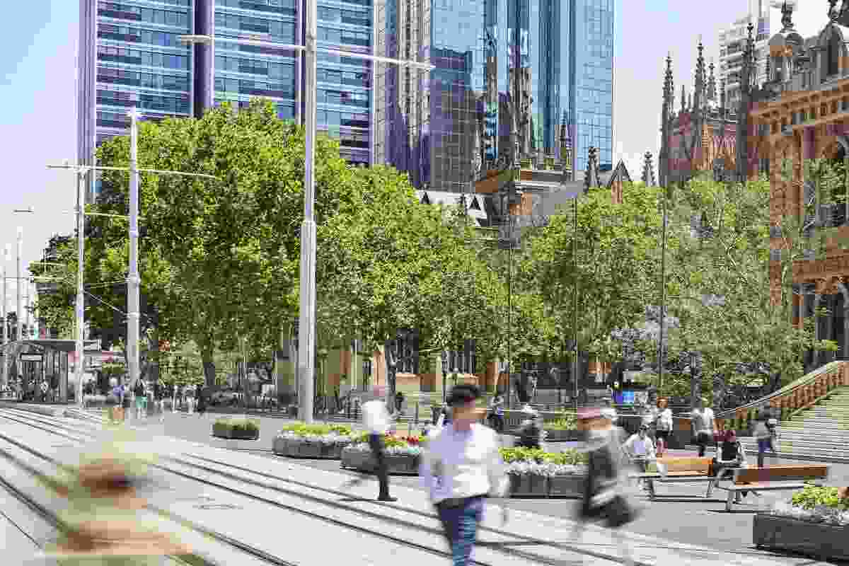 CBD and South East Light Rail – NSW by Aspect Studios, Grimshaw and the City of Sydney on behalf of Transport for NSW, supported by Randwick City Council won the Award of Excellence in the Infrastructure category of the 2021 AILA NSW Landscape Architecture Awards