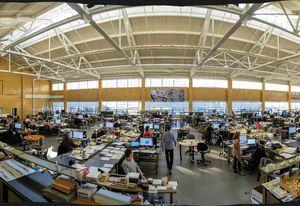 Inside the office of Kieran Timberlake in Philadelphia, PA, USA.