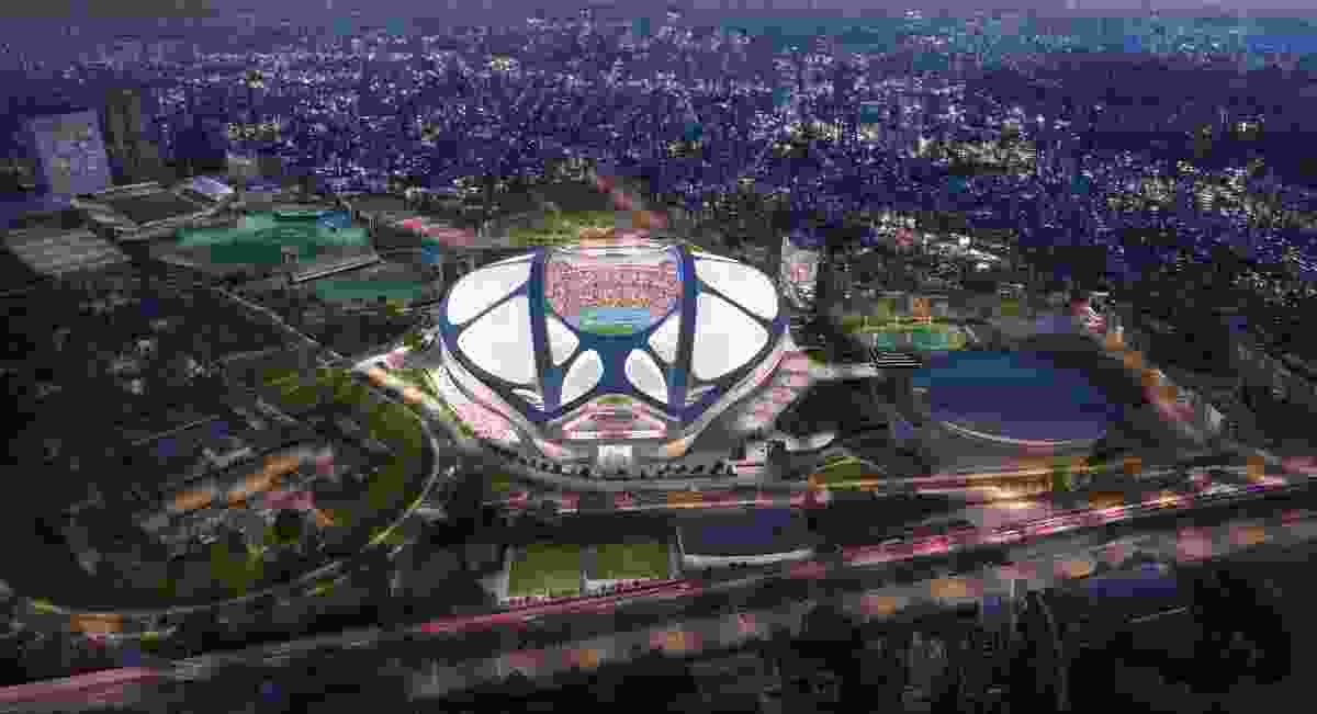 Proposed Tokyo Olympic Stadium by Zaha Hadid Architects.