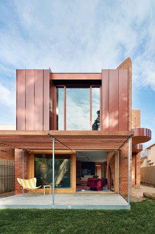 The home’s bold and inventive geometry sits playfully in its Fitzroy North context.