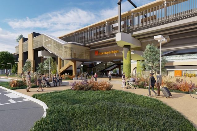 Designs revealed for Gold Coast train station | ArchitectureAu