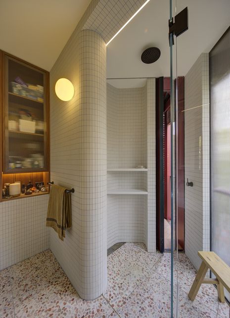Wooden Cladding Rounded Lillywill Terrace by Sam Crawford Architects | ArchitectureAu