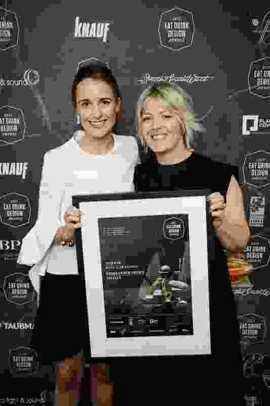 Sophie Lewis and Fiona Lynch of Fiona Lynch Office, winner of Best Bar Design for Smalls.
