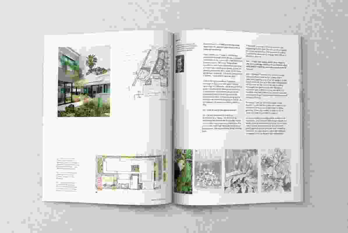 A spread from the pages of the February 2022 issue of Landscape Architecture Australia