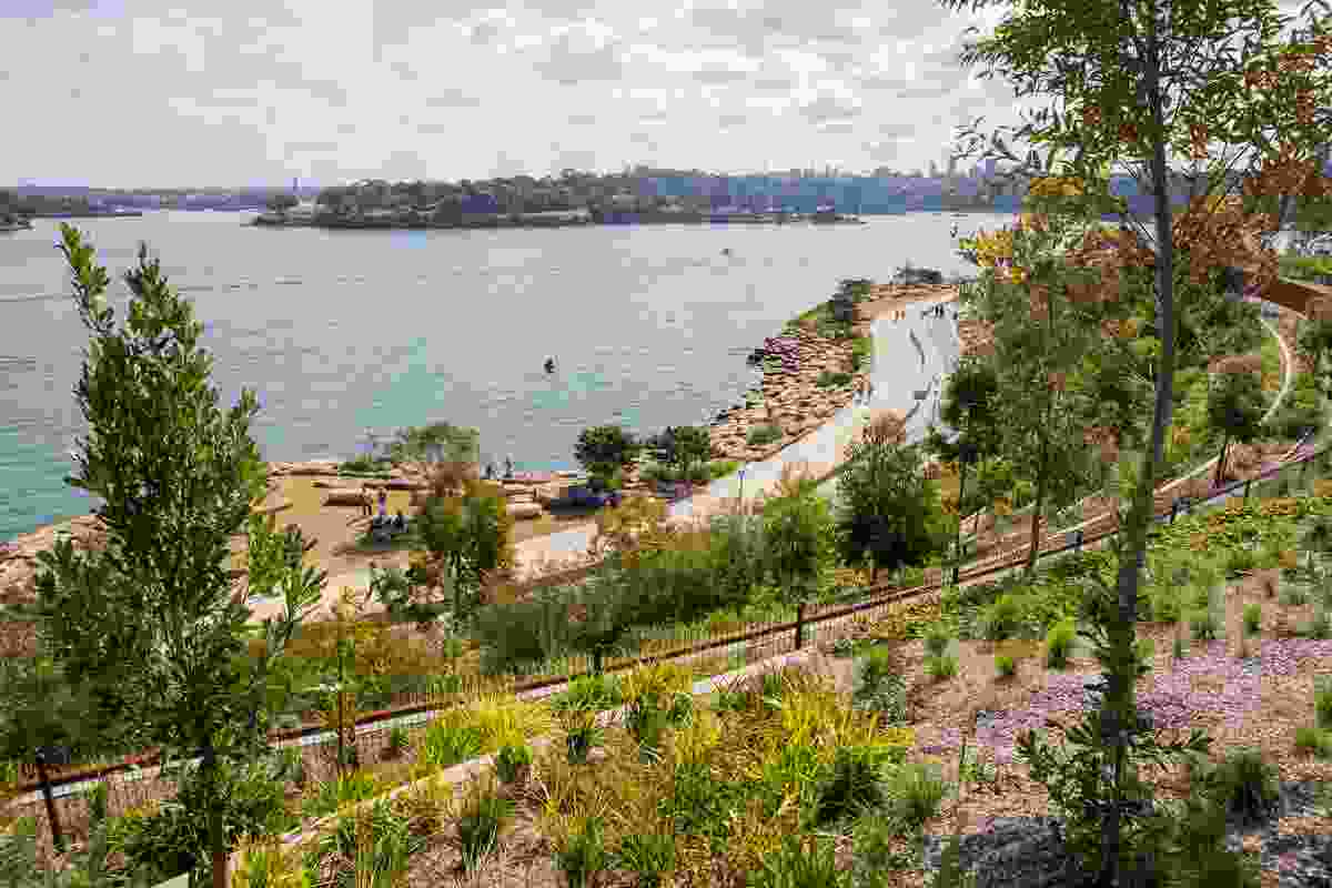 Barangaroo Reserve is visually connect to landmarks across the harbour including Goat Island.