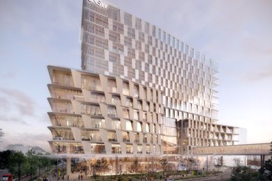 The proposed Health Translational Hub by Architectus and Aspect Studios.