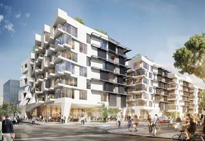 At 500 Broadway, a mixed-use development in Santa Monica, California, an innovative prefabricated steel moment-frame facilitates the plasticity desired to strengthen the connection between home and street. Collaborator: Large Architecture (architect of record).
