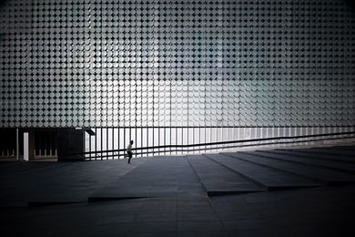 RMIT Design Hub forecourt.