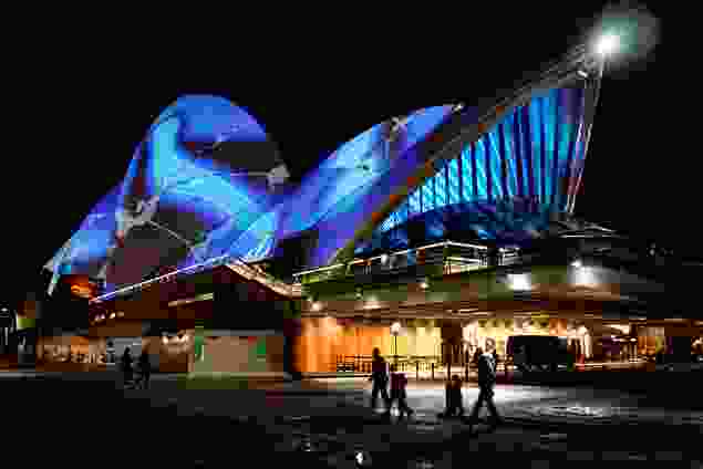 Brian Eno's Luminous projections on the Sydney Opera House from 2009.