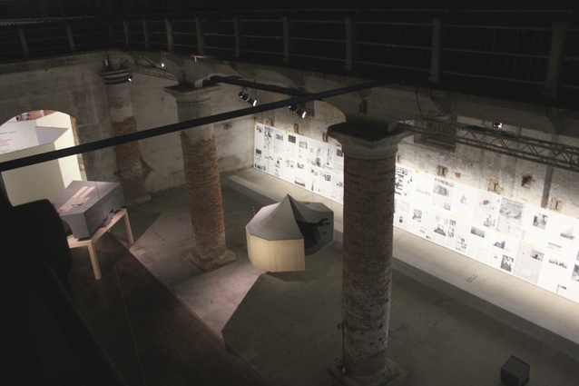 Herzog & de Meuron’s exhibition space dedicated to the nearly-completed Elphilharmonie in Hamburg.
