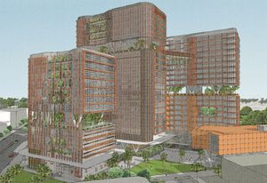 Proposed CDU city campus by Hames Sharley.