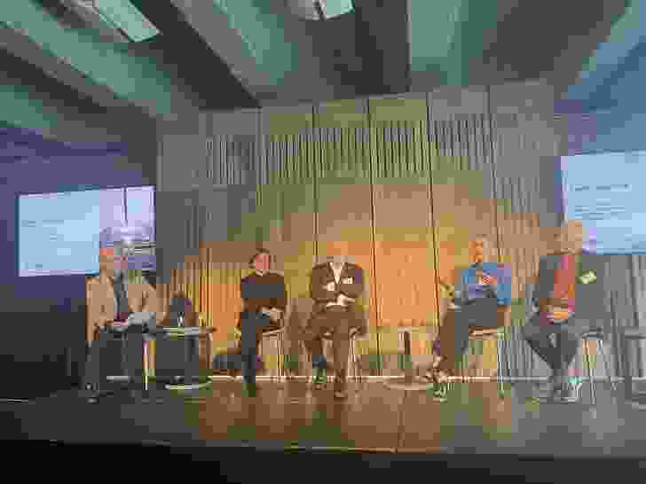 A panel discussion at the Sydney Opera House: Concept, Innovation, Renewal symposium.