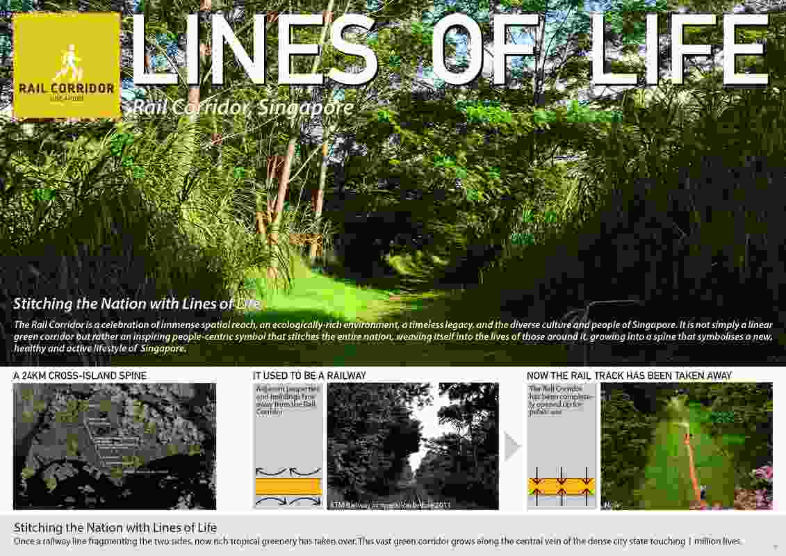 Lines of Line | Rail Corridor Master Plan, Singapore by Nikken Sekkei Ltd, Singapore.