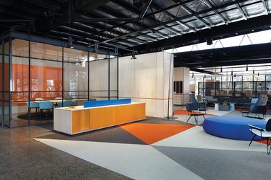 Kennards self storage head office is “a series of spaces within a space.”