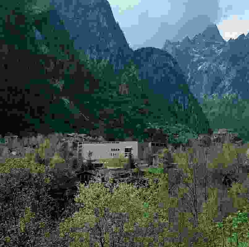 Casa Delle Guide Alpine Lodge in Valmasino Sondrio, Italy, designed by Gianmatteo Romegialli.
