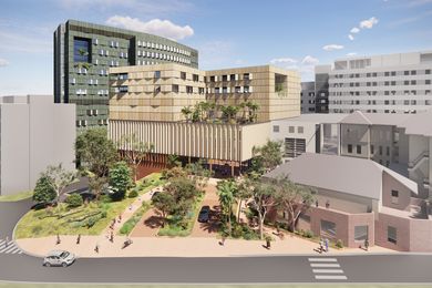 The winning design for the $750 million transformation of the Royal Prince Alfred Hospital by Bates Smart and Neeson Murcutt and Neille.