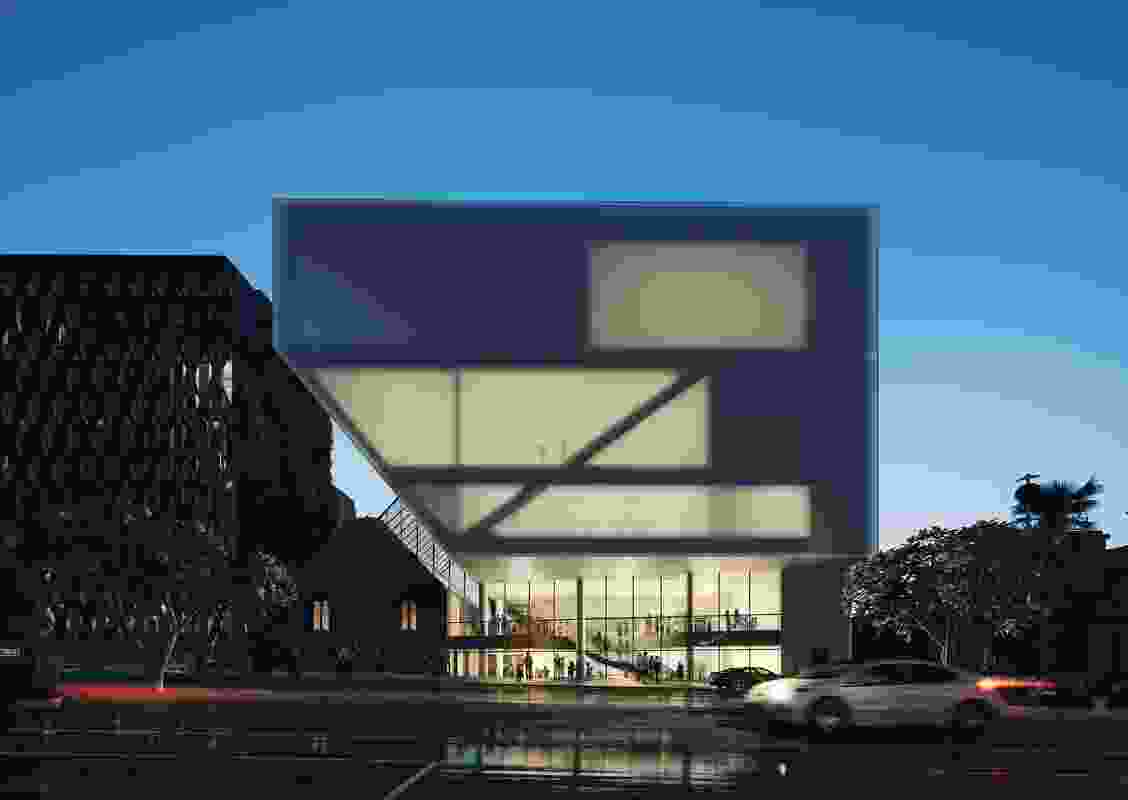 The design for stage two of the Geelong Performing Arts Centre by Hassell.