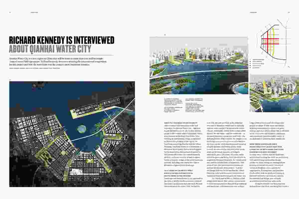 Landscape Architecture Australia 136 preview: Qianhai Water City by James Corner Field Operations.