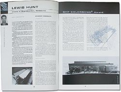 Student Biennale catalogue 2000, showing Lewis Hunt’s Cinema of REproduction.