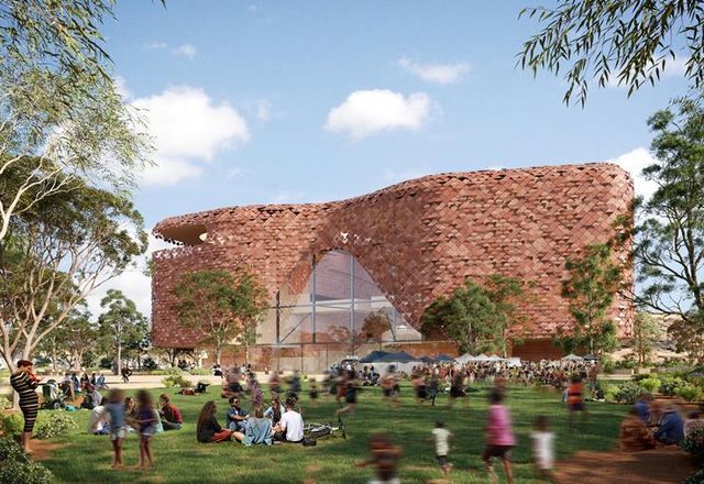 The proposed National Aboriginal Art Gallery by BVN and Susan Dugdale and Associates.