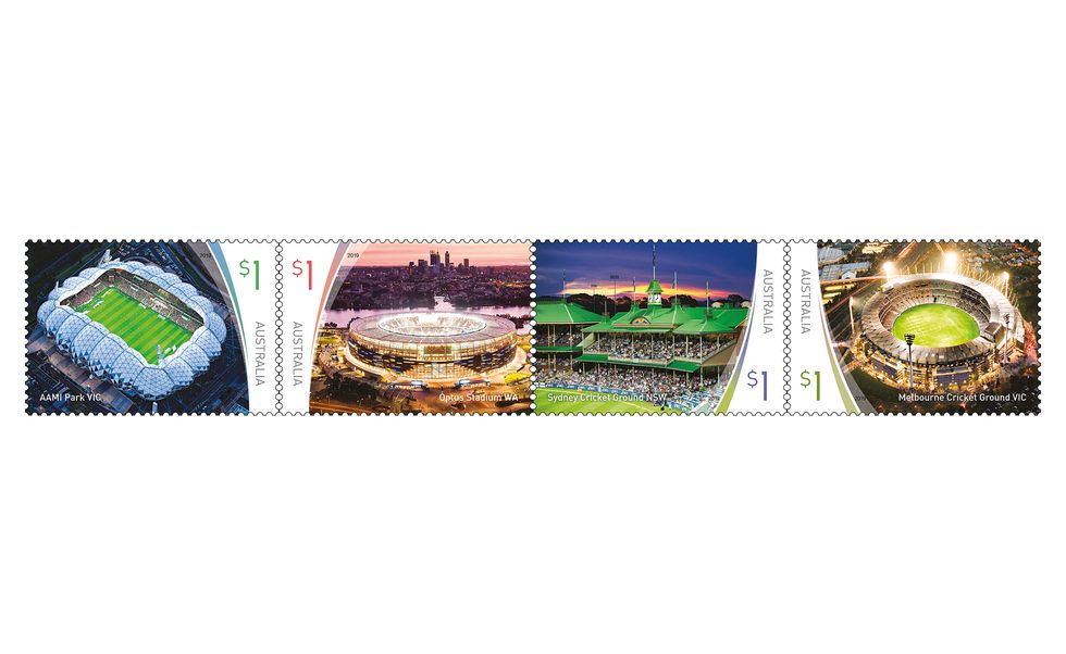 Four stadiums immortalized on stamps | ArchitectureAU