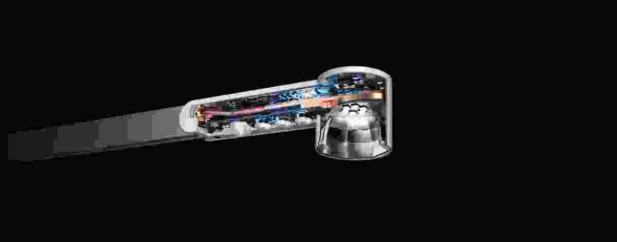 Dyson Lightcycle has an on board microprocessor and an energy-free cooling system.