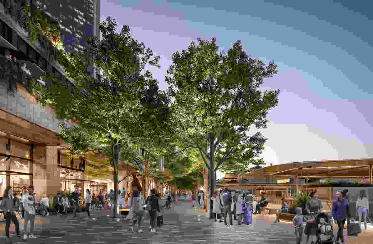 Pre-concept designs of the revitalized Circular Quay precinct by Tzannes, Aspect Studios, Weston Williamson + Partners and supported by a team of First Nations designers and advisors.
