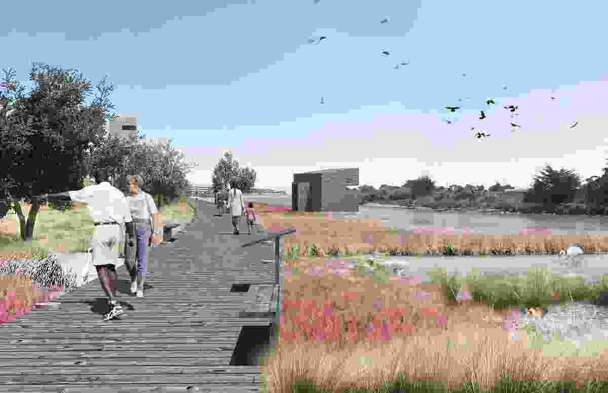 Colma Creek Climate Adaptation Planning by Hassell