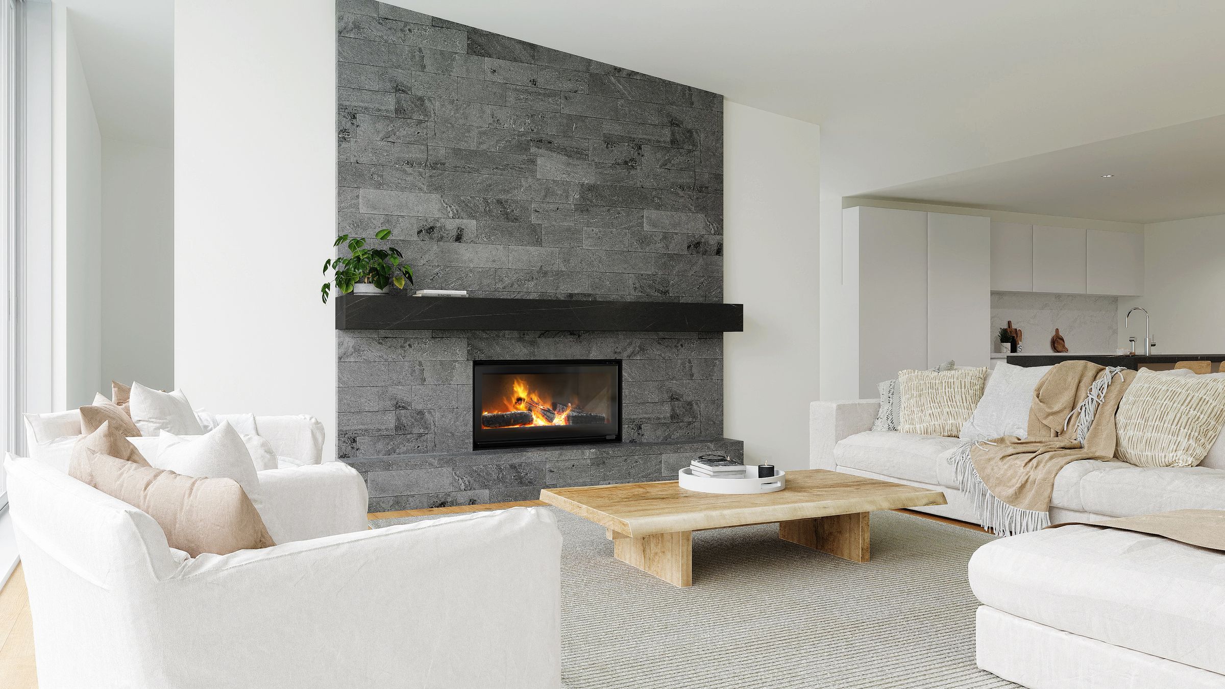 Direct Vent freestanding wood fireplaces by Escea | ArchitectureAu