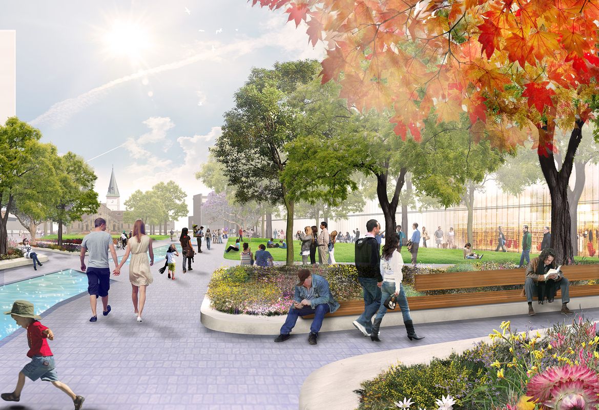 Draft concept design for Parramatta Square public domain unveiled ...