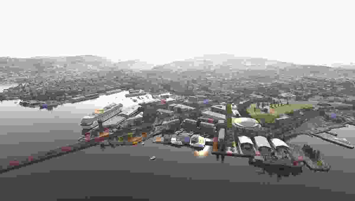 MONA’s vision for the redevelopment of Macquarie Point, Hobart. 