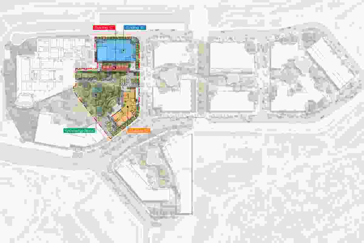 Masterplan of the University of Sunshine Coast's stage two expansion designed by Kirk.