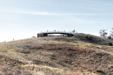 A lookout proposed as part of the Southern Parklands Framework offers panoramic views over the parklands to the Blue Mountains and city.