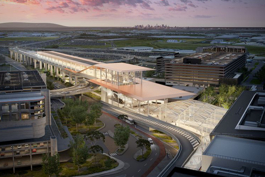 Station plans released for Melbourne Airport Rail ArchitectureAU