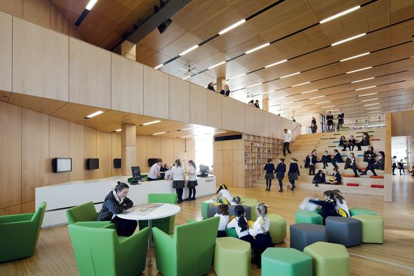 The learning resource centre at Ravenswood School for Girls in NSW by BVN Donovan Hill.