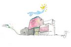Fabric House (2017) sketch.
