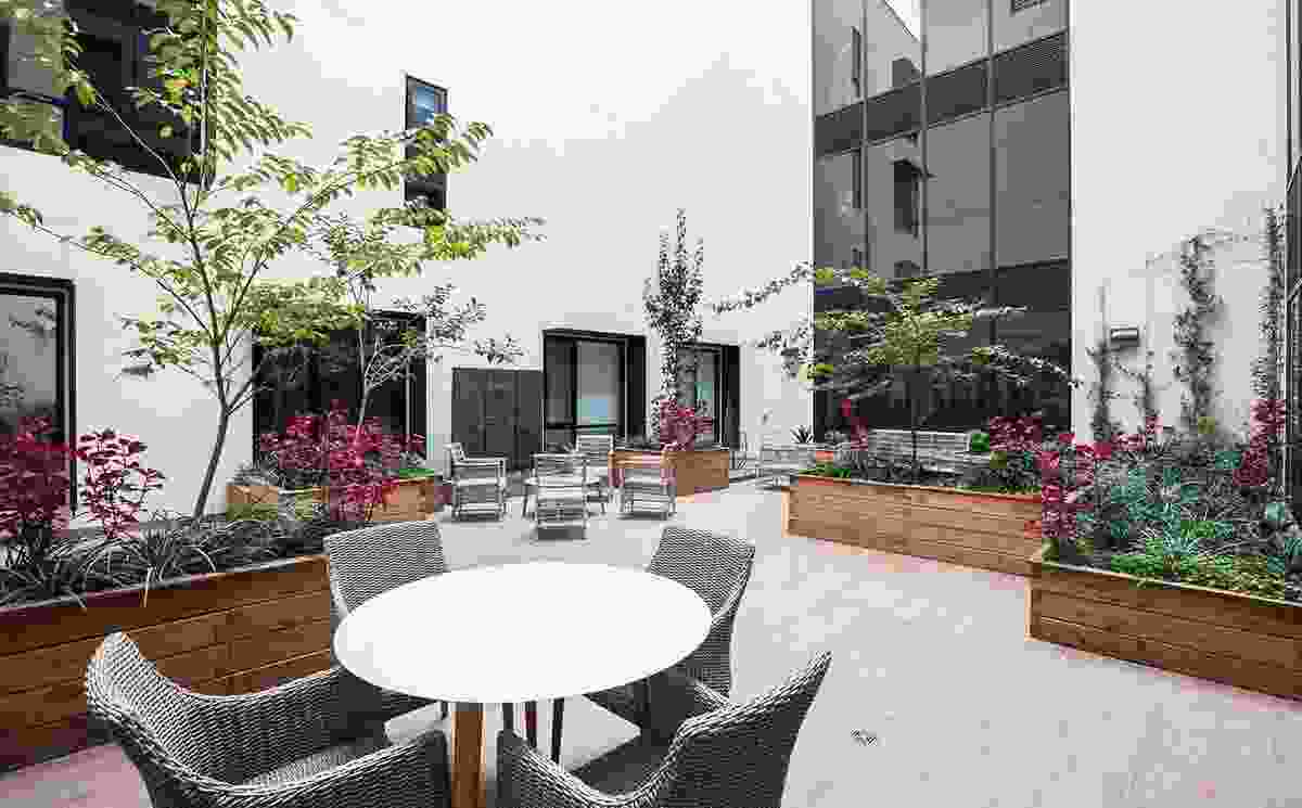 Designwell introduced planter boxes to communal areas at the Uniting Agewell centre in Hawthorn, Victoria to create a friendlier environment.