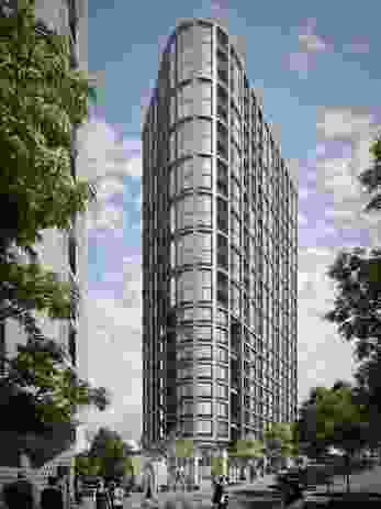 The private apartment building (referred to in planning documents as A1) by Bates Smart.