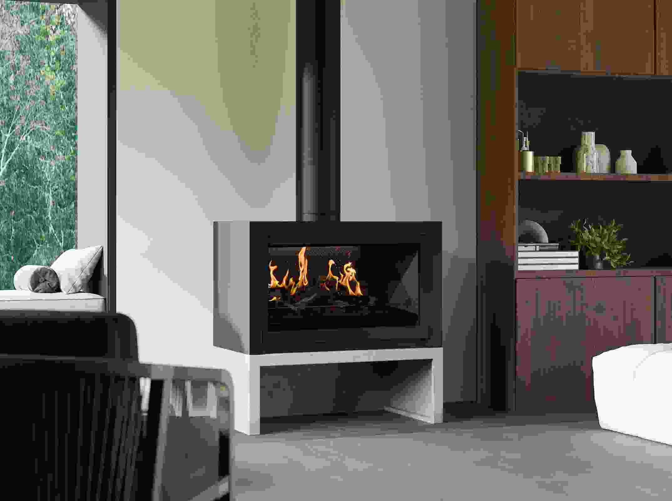 LE Series Holographic Electric Fireplaces from Escea | ArchitectureAu