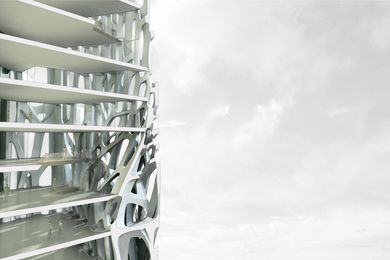 FIbrous tower is a series of studies that explores ornamental, structural and spatial order.