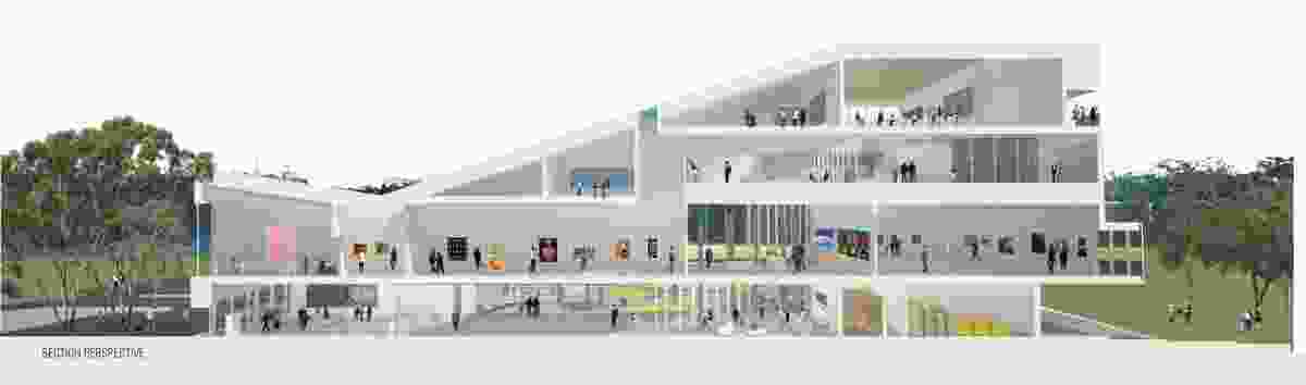 Lyons Architecture's design for the new Shepparton Art Museum.
