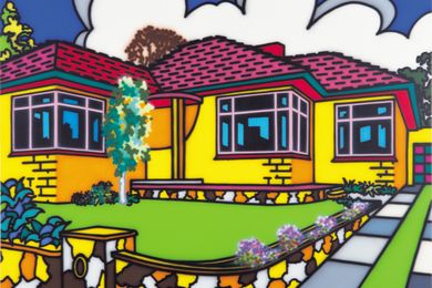 Howard Arkley, Family Home – Suburban Exterior, 1993. Monash University Collection, Monash University Museum of Art, Melbourne. 