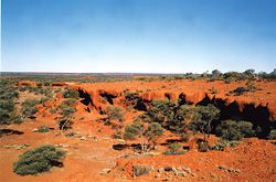 “Break-away” Country near Windidda, Eastern Goldfields. The jurisdiction of the Kalgoorlie Courts stretches across a vast area of Western Australia, from Esperence on the coast of the Great Southern Ocean up to parts of the Northern Territory.