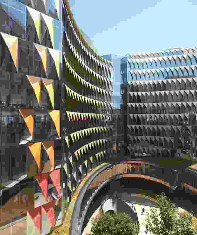 The proposed Carlton Connect precinct by Woods Bagot will include an "oculus" and a publicly accessible open space in the centre.