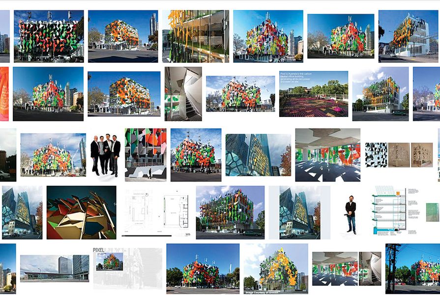 An online image search of Pixel highlights the colourful facade as its signature.