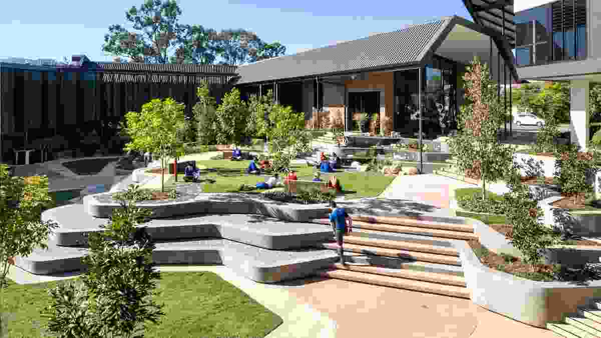 Hillbrook Anglican School Campus Redevelopment by Vee Design won an Award of Excellence in the Health and Education Landscape category of the 2021 AILA QLD Landscape Architecture Awards
