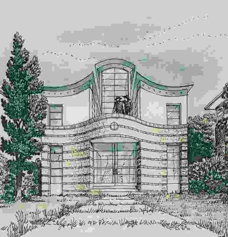 An original sketch of Cammeray House.