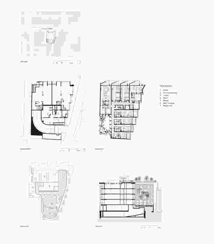 Plans and section of The Surry by Candalepas Associates.