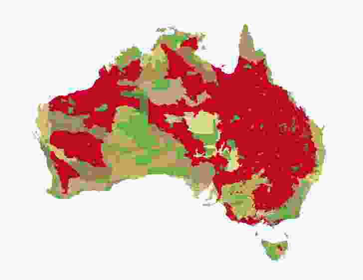 2. Progress towards 10 percent protection: red denotes less than 10 percent protection.