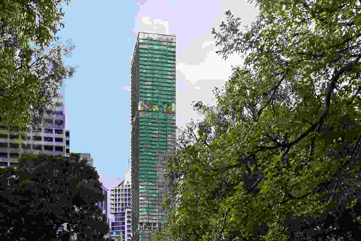 The mixed-use tower at 383 La Trobe Street designed by Ateliers Jean Nouvel and Architectus.